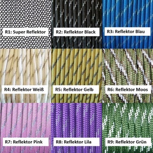 Handgefertigtes Zeckenband-Cover für Hunde: Maßgeschneidertes Paracord-Halsband mit individueller Farbauswahl und sicherem Klickverschluss Bild 10