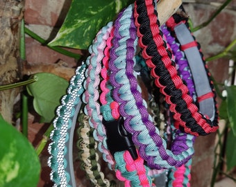 Maßgefertigtes Paracord Zeckenband-Cover – Sicherheitsverschluss – nicht zum Anleinen