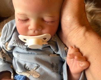 Reborn Baby Zendric Preemie fatto a mano nuovo e realistico