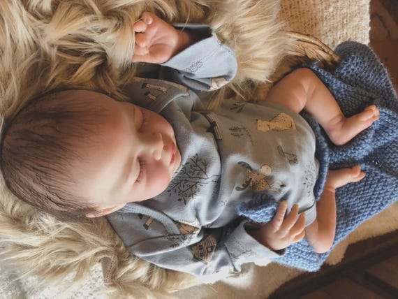 Reborn Baby Dolls 55 Cm 22 Fille Réaliste Fait À La Main En Silicon Souple Vinyle Belle Reborn Enfant Realiste Nouveau Ne Amz B