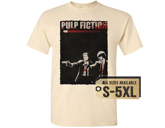 Pulp Fiction V3 Natural White Gray Vintage Men T Shirt All Pulp Fiction V3 Natural White Gray Vintage Men T Shirt All