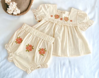 Baby Girl Summer Outfits, Girls Clothing Sets, Girls Flower Set, Baby Girl Outfit, Newborn Baby Girl Clothes Set, Floral Tops and Shorts