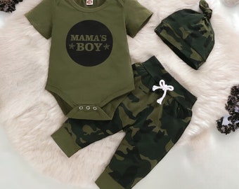 Mama's Boy Outfit, Mama's Boy Baby Set, Minimalist Kids Set, Mother's Day Father's Day Shirt, Baby Boy Full Outfits