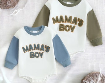 Mama's Boy Romper, Baby Boy Clothes, Mothers Day For Baby, Baby Romper, Baby bodysuit, Newborn Outfit