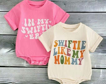 Swiftie Like My Mommy Romper, Mini Swift One Piece, Swift Baby Romper, Swift Baby Gift, Baby Girl Clothes, Mother's Day Outfit Bubble Romper