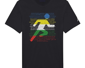 T-shirt Global Athletics Unity - T-shirt d'athlétisme pour les Jeux Olympiques de Paris 2024, édition spéciale - Design multilingue, coupe unisexe