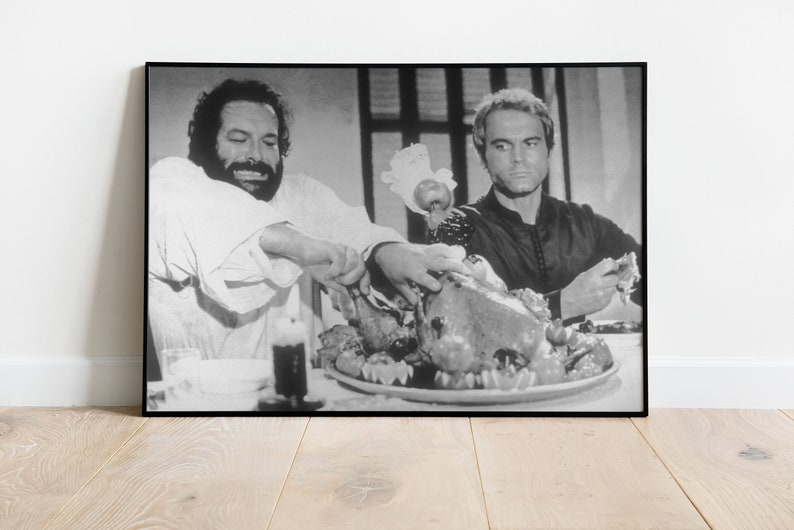 Art print poster mural picture Bud Spencer & Terence Hill image 1