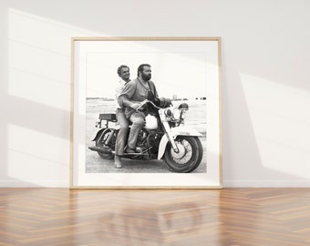 Mural Picture Art Print Poster Bud Spencer Terence Hill Motorcycle Biker