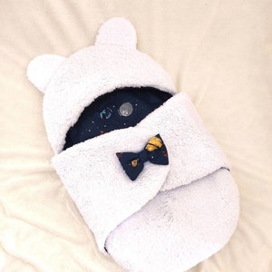 Saco de dormir para recién nacido. traje para recién nacido, envoltorio para recién nacidos, envoltorio para bebé, accesorio para cochecito de bebé, manta suave antipatadas