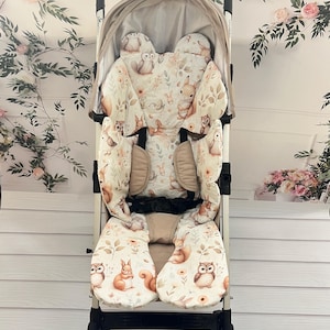 Stroller Liner: 100% Cotton Universal Stroller Cushion