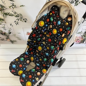 Stroller Liner for Ultimate Comfort . Universal Stroller Cushion . 100% Cotton Stroller Liner