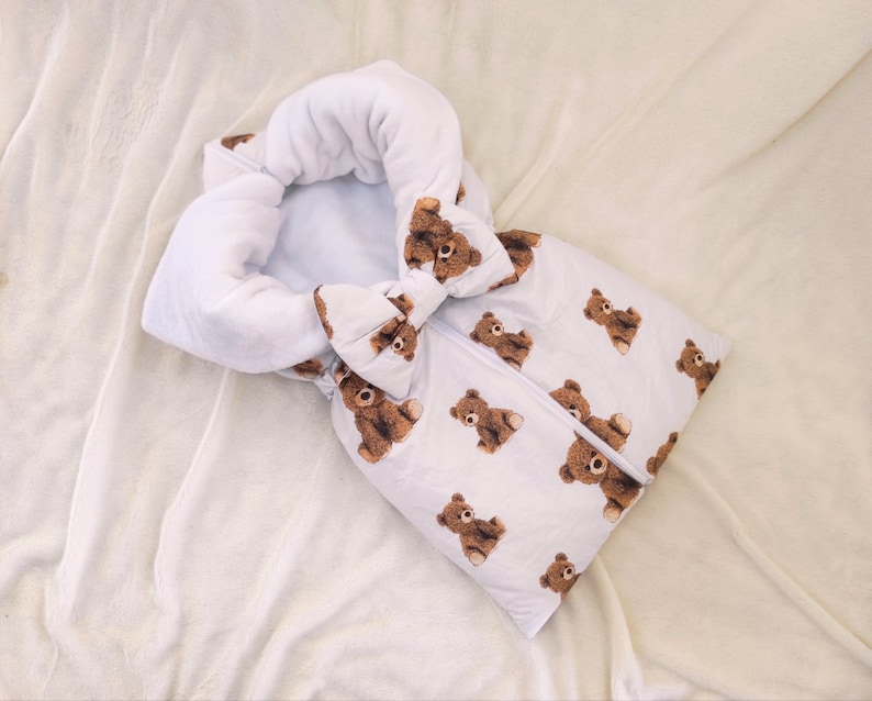 Baby Horn. Newborn Neutral Sleeping Bag. Blanket 2 in 1. Stroller, Pram