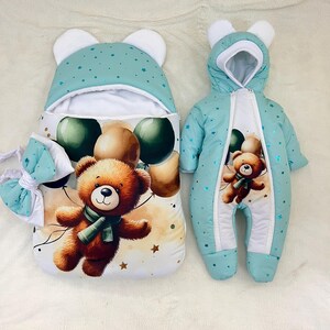 Newborn Baby Outfit Set: Waterproof Romper & Sleeping Bag