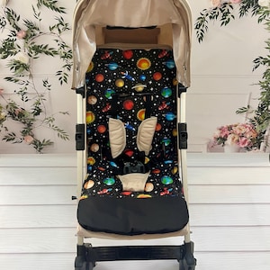 Universal Stroller Liner – 100% Cotton with Soft Padding & Harness Openings