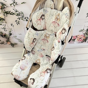 Muslin Universal Stroller Liner, Baby stroller padding, stroller Pad, Stroller Accessories, Pushchair Liner, Pram Accessories