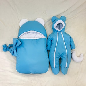 Newborn Outfit Set: Waterproof Romper & Sleeping Bag (0-3 Months)
