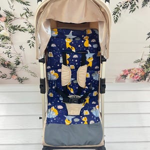 Universal Stroller Liner – 100% Cotton with Soft Padding & Harness Openings
