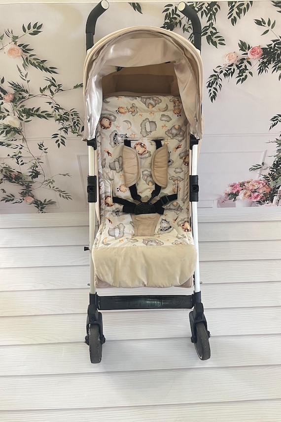 100% Cotton Baby Stroller Liner Pad – Multicolored Pram Mattress Cover For Pushchair