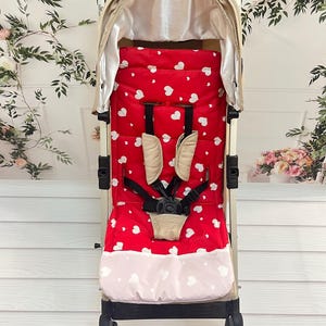 Universal Stroller Liner – 100% Cotton with Soft Padding & Harness Openings