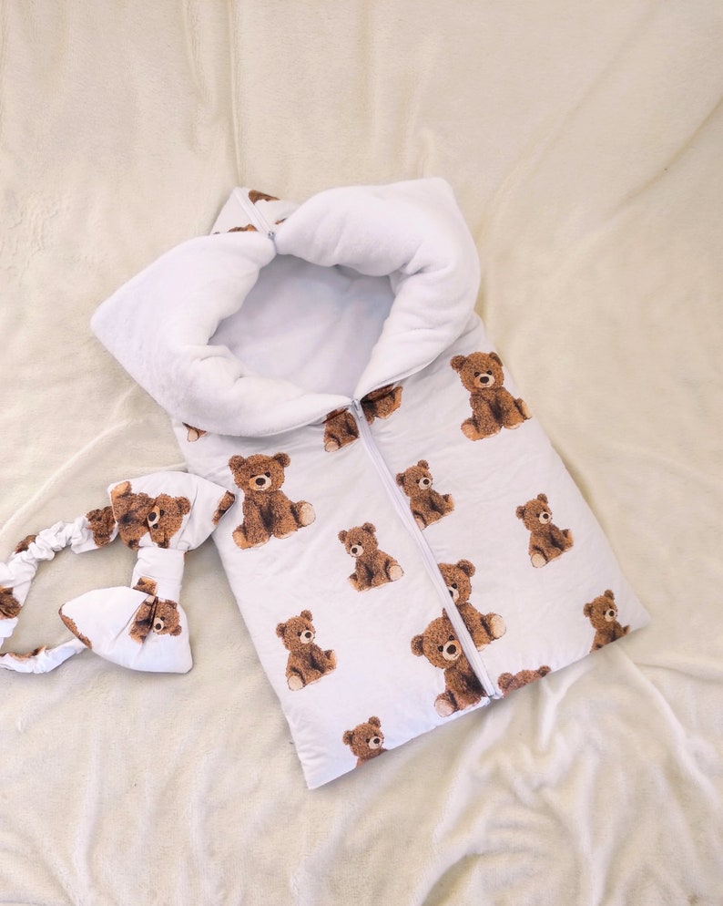 Baby Horn. Newborn Neutral Sleeping Bag. Blanket 2 in 1. Stroller, Pram