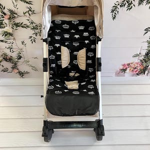 Universal Stroller Liner – 100% Cotton with Soft Padding & Harness Openings