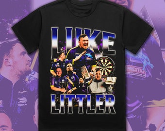 Bootleg Vintage 90s Style Luke Littler T-Shirt The Nuke Darts