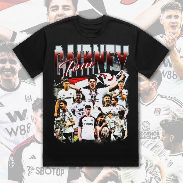 Bootleg Vintage 90s Style Tom Cairney T-Shirt Fulham FC