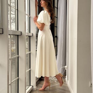 Fairycore Corset A-Line Wedding Dress: Off-Shoulder Sleeves image 17