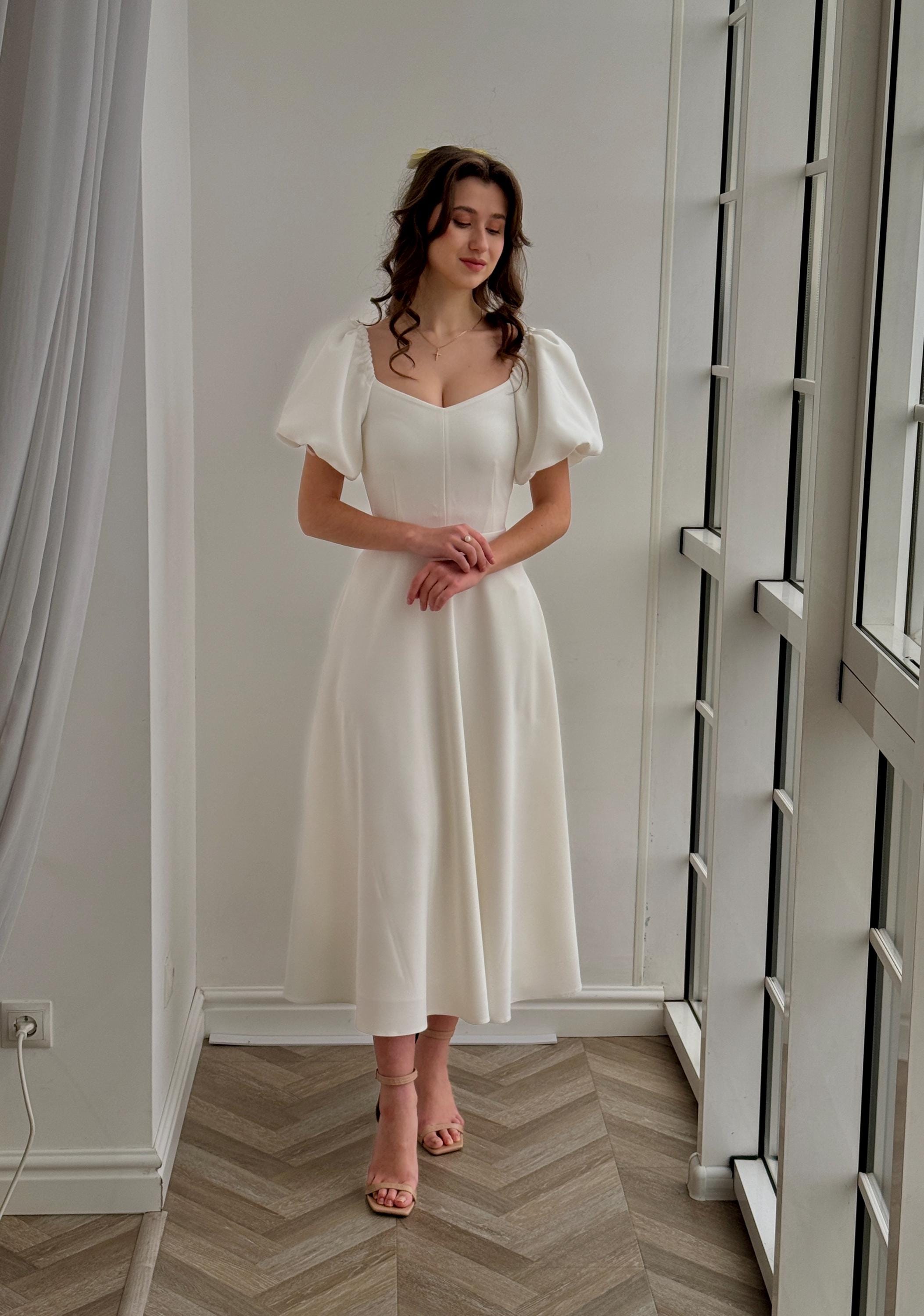 Suknia ślubna Fairycore Gorset w kształcie litery A: Rękawy odsłaniające ramiona