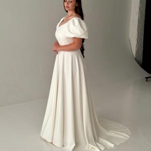 Fairycore Corset A-Line Wedding Dress: Off-Shoulder Sleeves image 14