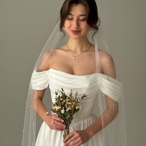 Fairy Wedding Dress, Basque Waist Wedding Dress, Modest Midi Wedding Dress, Simple Corset Wedding Dress, Tea Length Fantasy Wedding Dress image 11