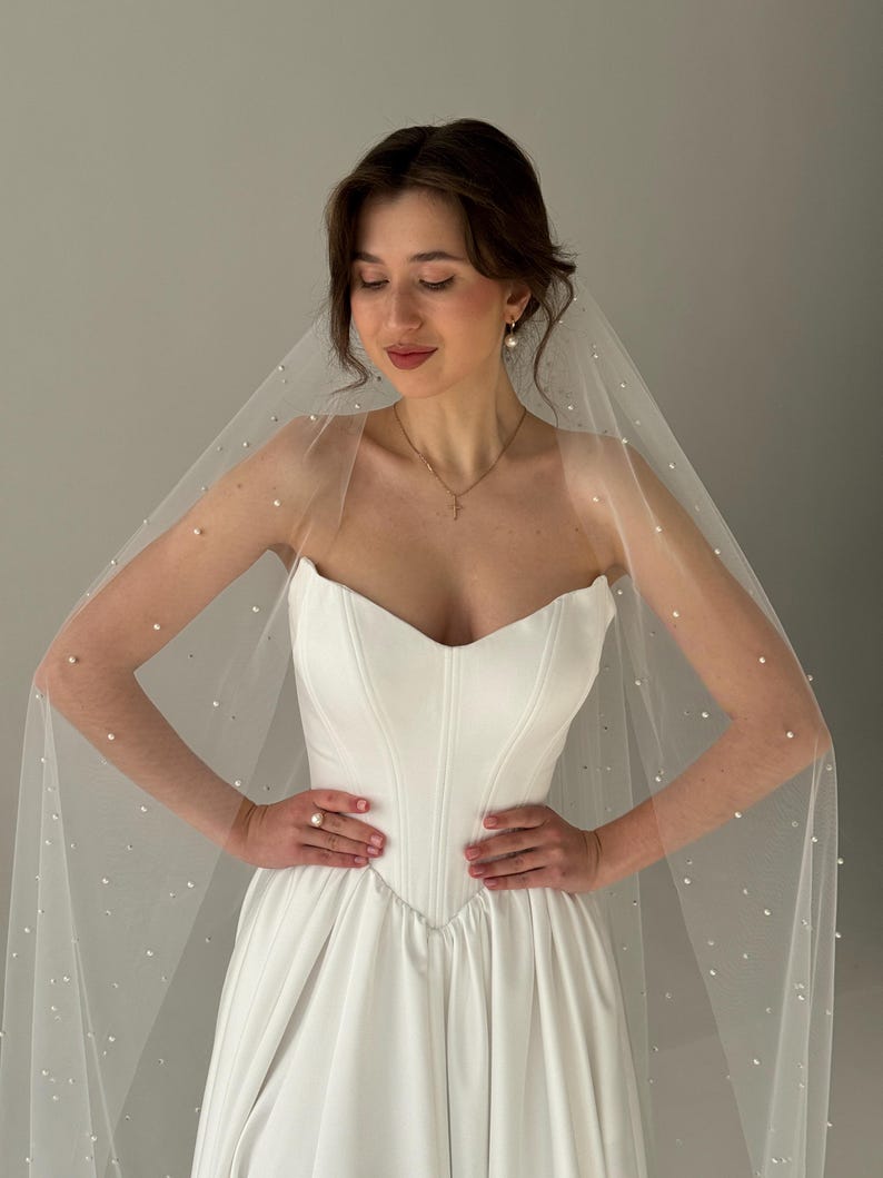 Corset Wedding Dress, Fairy Wedding Dress, A-line Modest Wedding Dress, V-waistline Boho Wedding Dress, Off The Shoulder Wedding Dress image 17