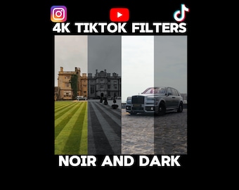 4K FILTERS NOIR/DARK! Tiktok, Youtube shorts, Instagram reels! Exclusive videos filters that will boost your viewers and followers!