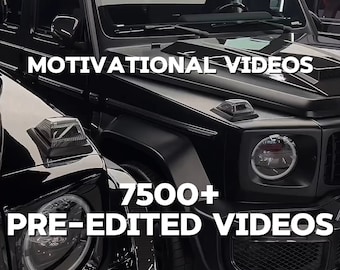 7500+ vooraf bewerkte motiverende lifestyle-video's (Tiktok, YouTube, Instagram etc.)