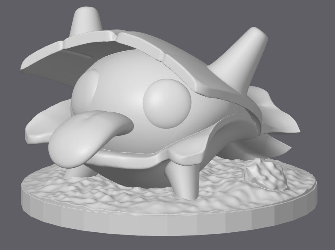 Shellder 3D Model STL File - High Quality Pokemon Sculpture Digital ...