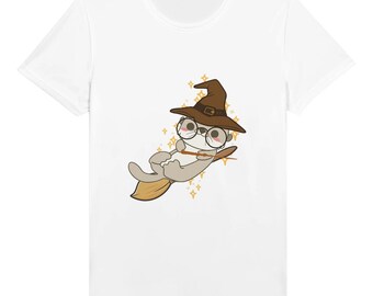 Harry Otter T-Shirt - Zauberer Otter auf Besen Unisex, Atmungsaktiv & Feuchtigkeitsableitend