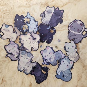 Stickers chatons signe du zodiaque | Verseau Poissons Bélier Cancer Scorpion Lion