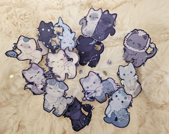 Zodiac Sign Kitties Stickers | Aquarius Pisces Aries Cancer Scorpio Leo