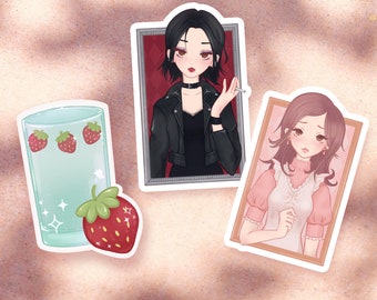 Nana Vinyl Stickers Nana and Hachi Manga fanart
