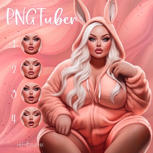 Vtuber femenina PNGTuber / Modelo Vtuber / twitch / recursos vtuber / Descarga digital / Para streaming, YouTube y juegos / Modelo femenina / PNG