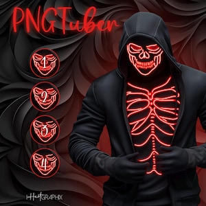 Männlicher Vtuber PNGTuber | Vtuber Modell | zucken | vtuber Guthaben | Digitaler Download | Für Livestreaming, YouTube und Gaming | männliches Model | PNG