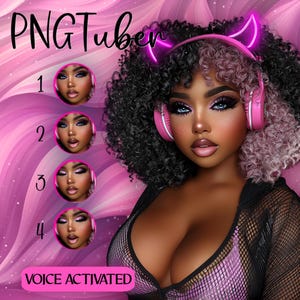 Female Vtuber PNGTuber | Vtuber Model | twitch | vtuber assets | Digital Download | For Streaming, YouTube and Gaming | female Model | PNG