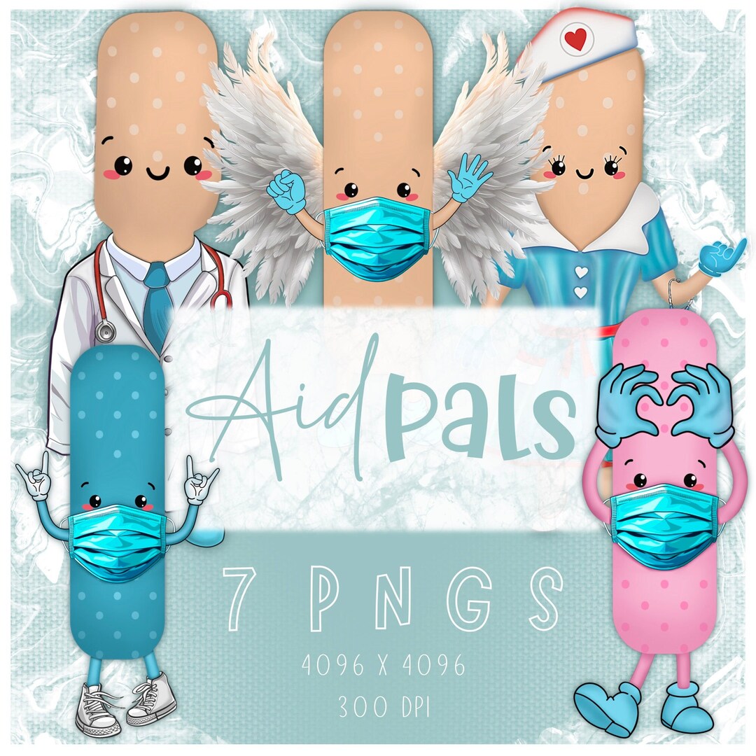 KAWAII Medical Cute Characters Nurse Doctor Clip Art Set | Instant ...