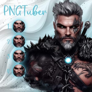 Männlicher Vtuber PNGTuber | Vtuber Modell | zucken | vtuber Guthaben | Digitaler Download | Für Livestreaming, YouTube und Gaming | männliches Model | PNG