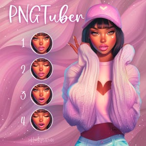 Vtuber Feminino PNGTuber | Modelo Vtuber | twitch | ativos vtuber | Download Digital | Para Streaming, YouTube e Jogos | Modelo Feminino | PNG