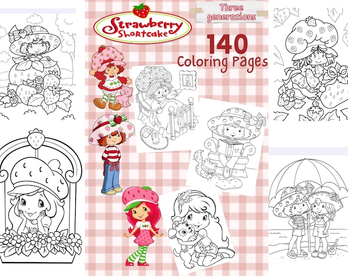 Vintage Strawberry Shortcake Coloring Book, 1980 Random House - Etsy