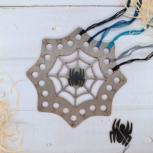 Wooden thread organizer, Thread Sorter, Floss organizer, Embroidery thread holder Spiderweb