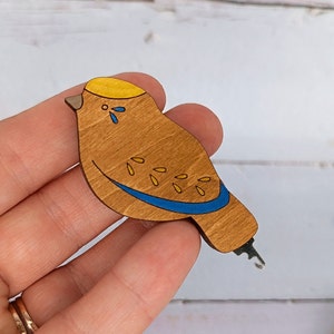 Infila aghi in compensato per cucire a mano, infila aghi Bird