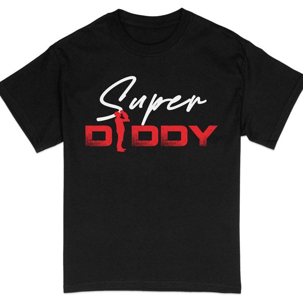 Super Daddy T-Shirt, Dad with Child Tee, Daddy Papa Present, Father's Day gift