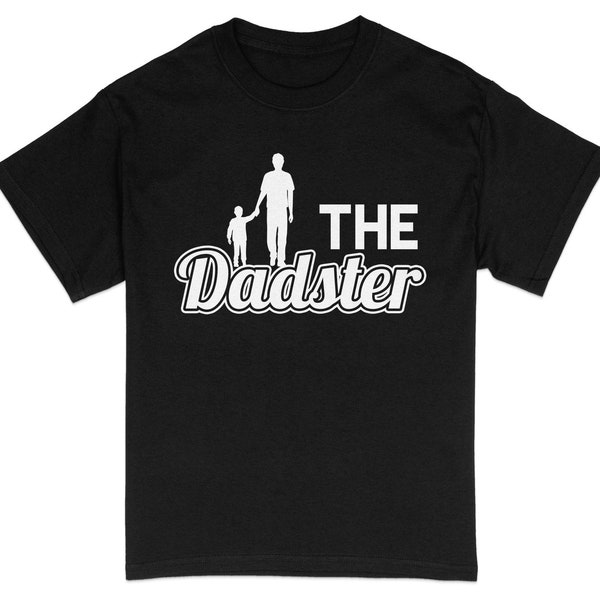 The Dadster Dad and Child Silhouette T-Shirt, Dad Daddy Tee, Father's Day Gift